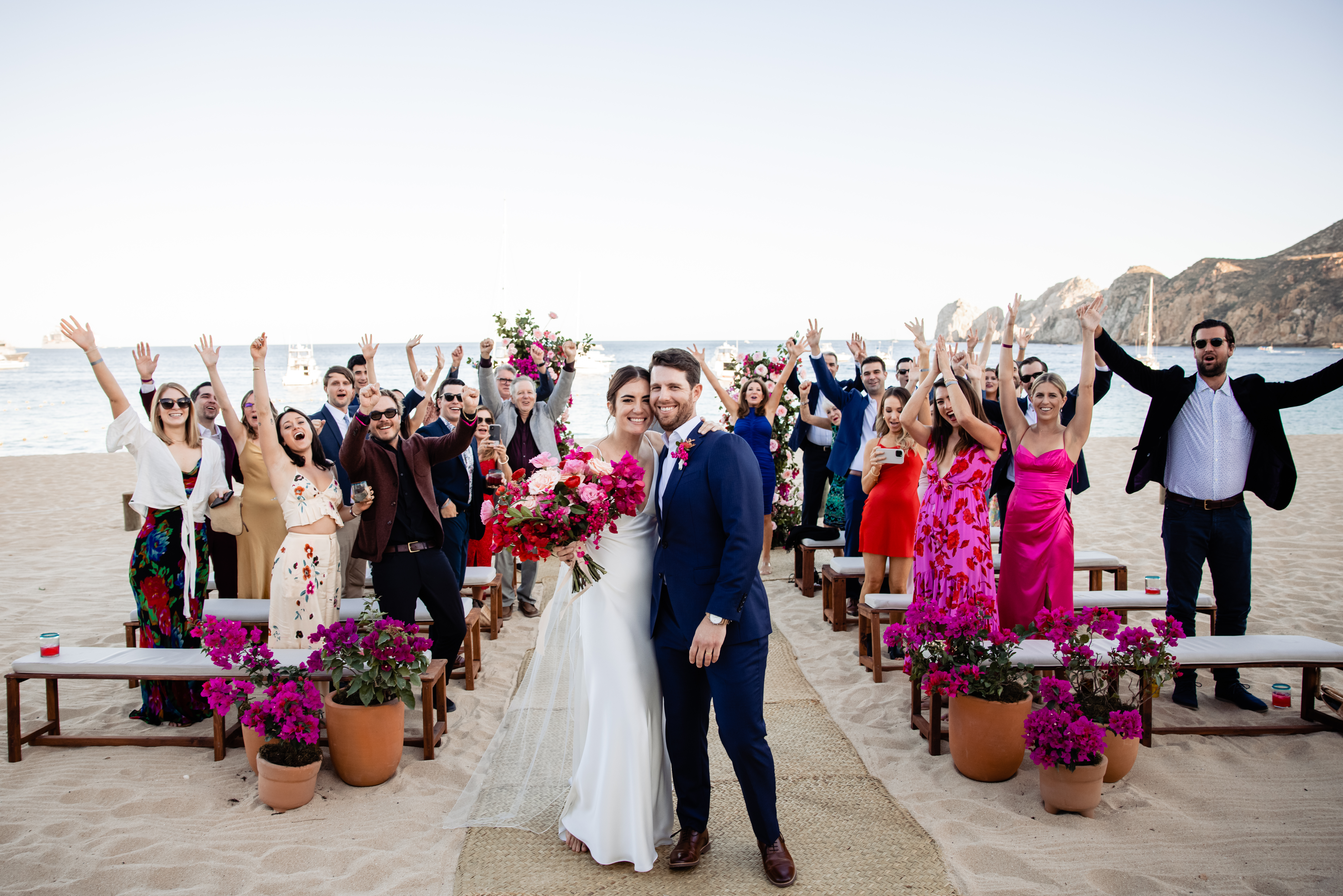 Beach wedding in cabo san lucas